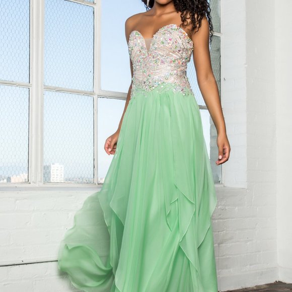 GLS Collective Dresses & Skirts - Sweetheart Neck Sequin Bodice Prom Dress GSGL2092